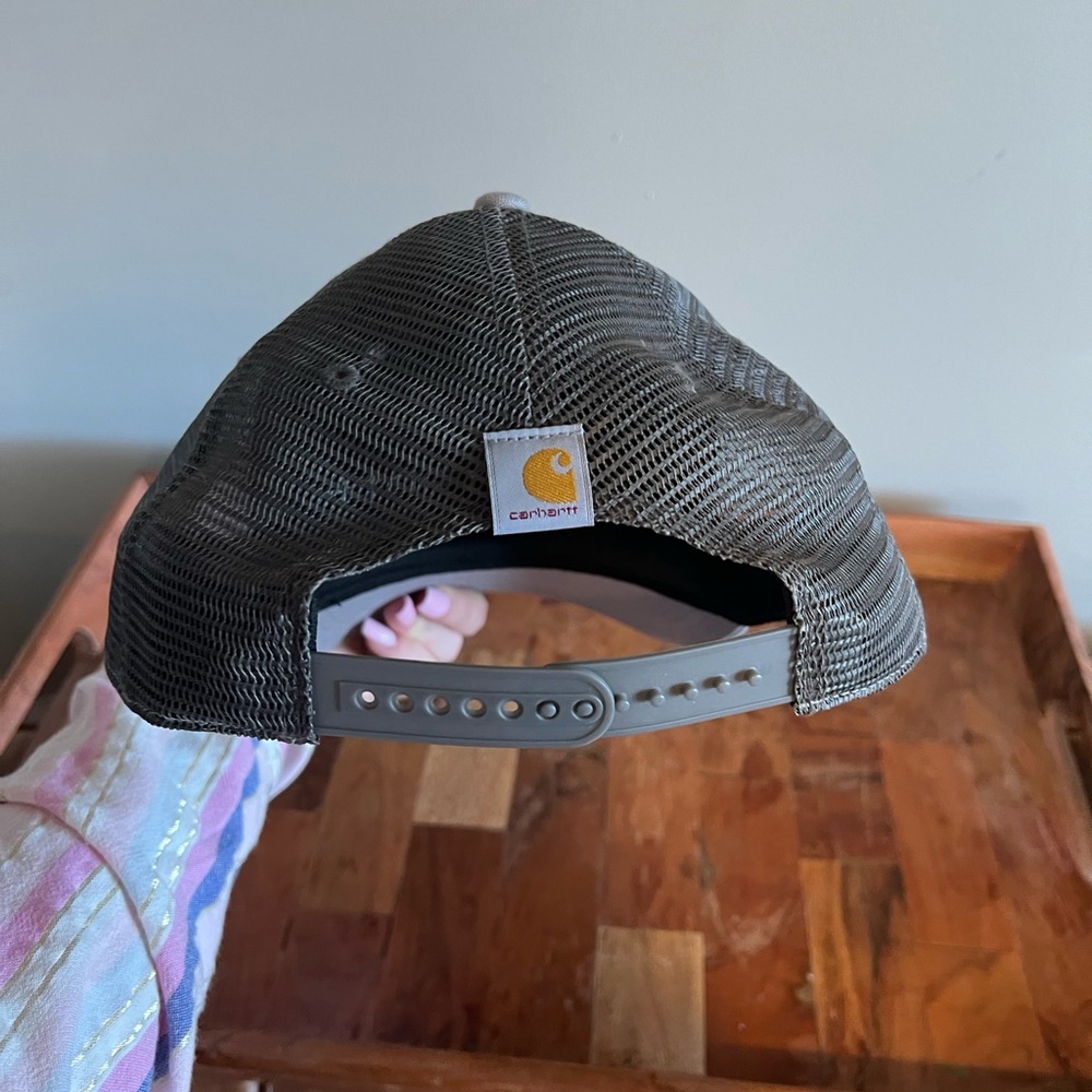 Carhartt Black And Grey Mesh Snapback Cap Nwot View 2